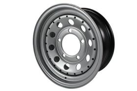 Land Rover GRW005 - SILVER MODULAR 7X16 STEEL ROAD WHEEL